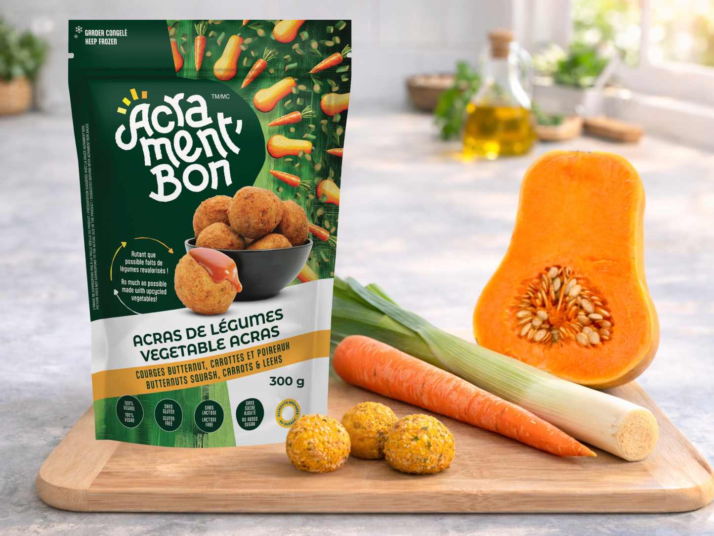 Acras de légumes - Courges butternut, carottes & poireaux (300 g)