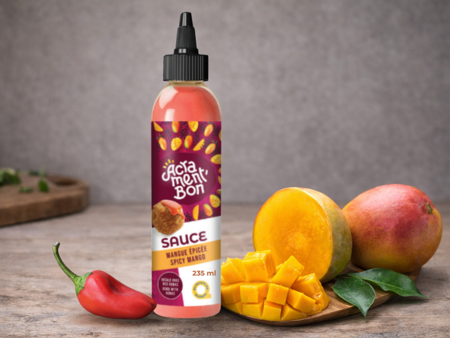 Sauce mangue épicée (235 ml)